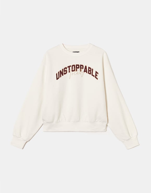 Ladies Printed Totally Unstoppable Sweatshirt-Front View