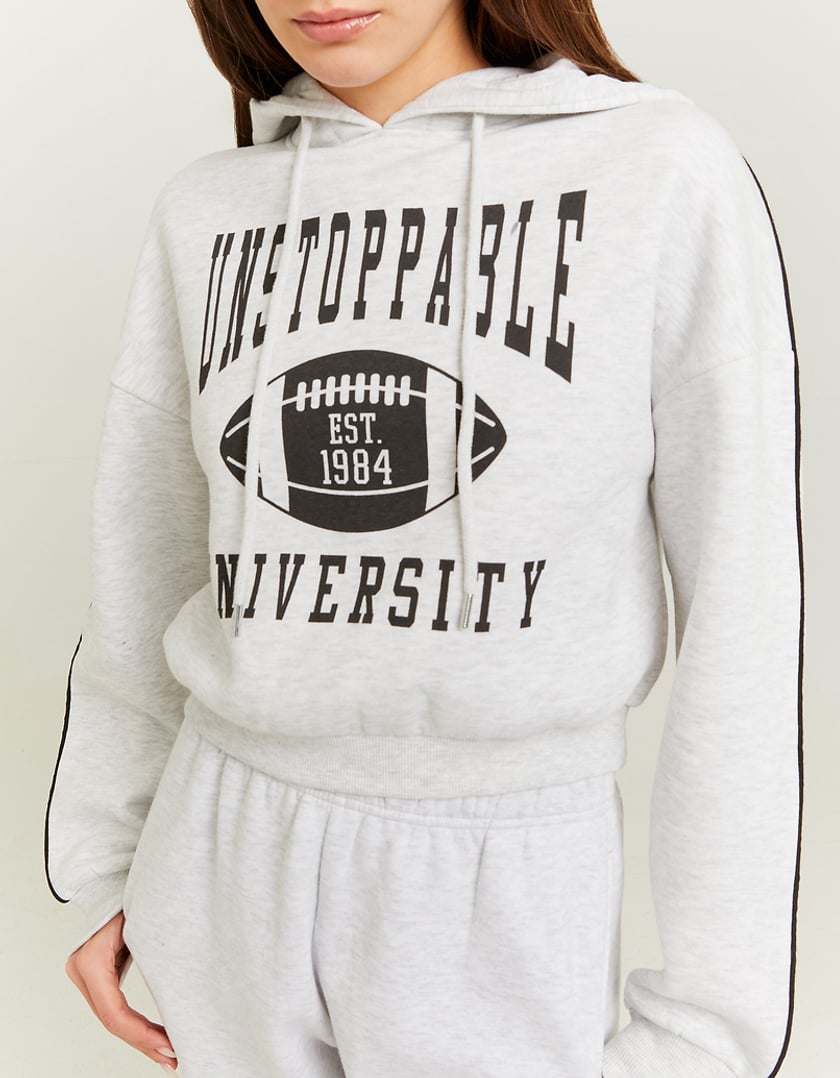 Ladies Unstoppable University Printed Hoodie-Closer View of Front