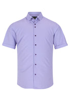 6TH SENSE 6th Sense Lilac/White Short Sleeve Shirt Lilac/White front view