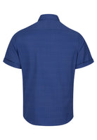 6TH SENSE 6th Sense Royal Blue Short Sleeve Shirt Royal Blue model front view