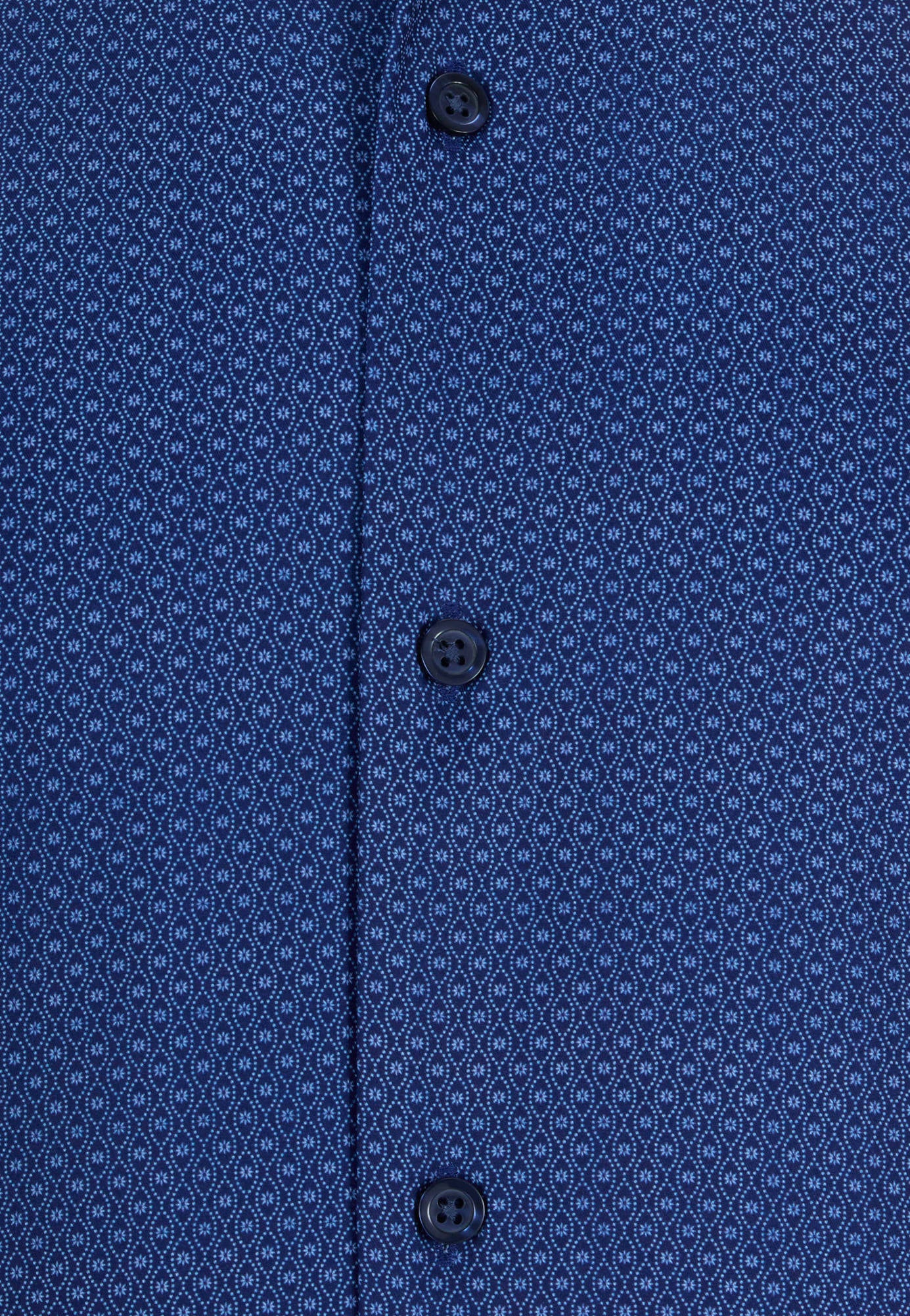 Men's 6th Sense Royal Blue Short Sleeve Shirt-Close Up View