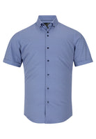 6TH SENSE 6th Sense Navy/White Short Sleeve Shirt NAVY/WHITE front view