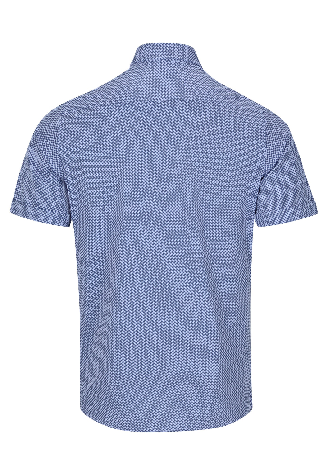 Men's 6th Sense Navy/White Short Sleeve Shirt-Back View