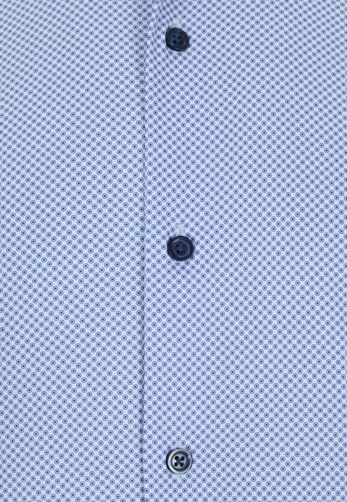Men's 6th Sense White/Blue Circle Shirt-Close Up View