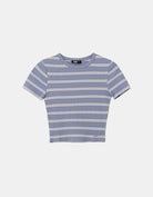 Tally Weijl Blue & White Striped Basic T-Shirt Blue/White detail view