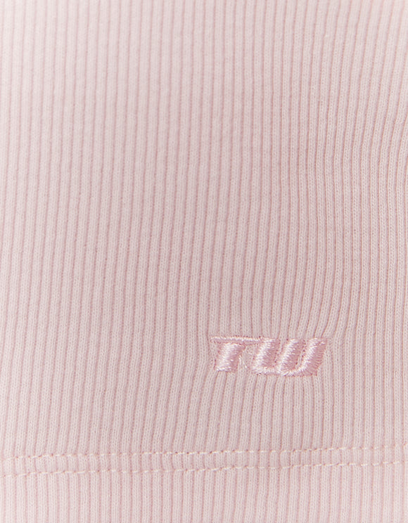 Tally Weijl Pink Basic T shirt, detail view
