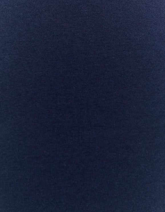Close-up detail of blue fabric on Tally Weijl basic long sleeve T-shirt