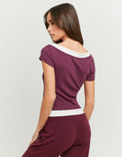 Tally Weijl Purple Basic T-Shirt PURPLE detail view