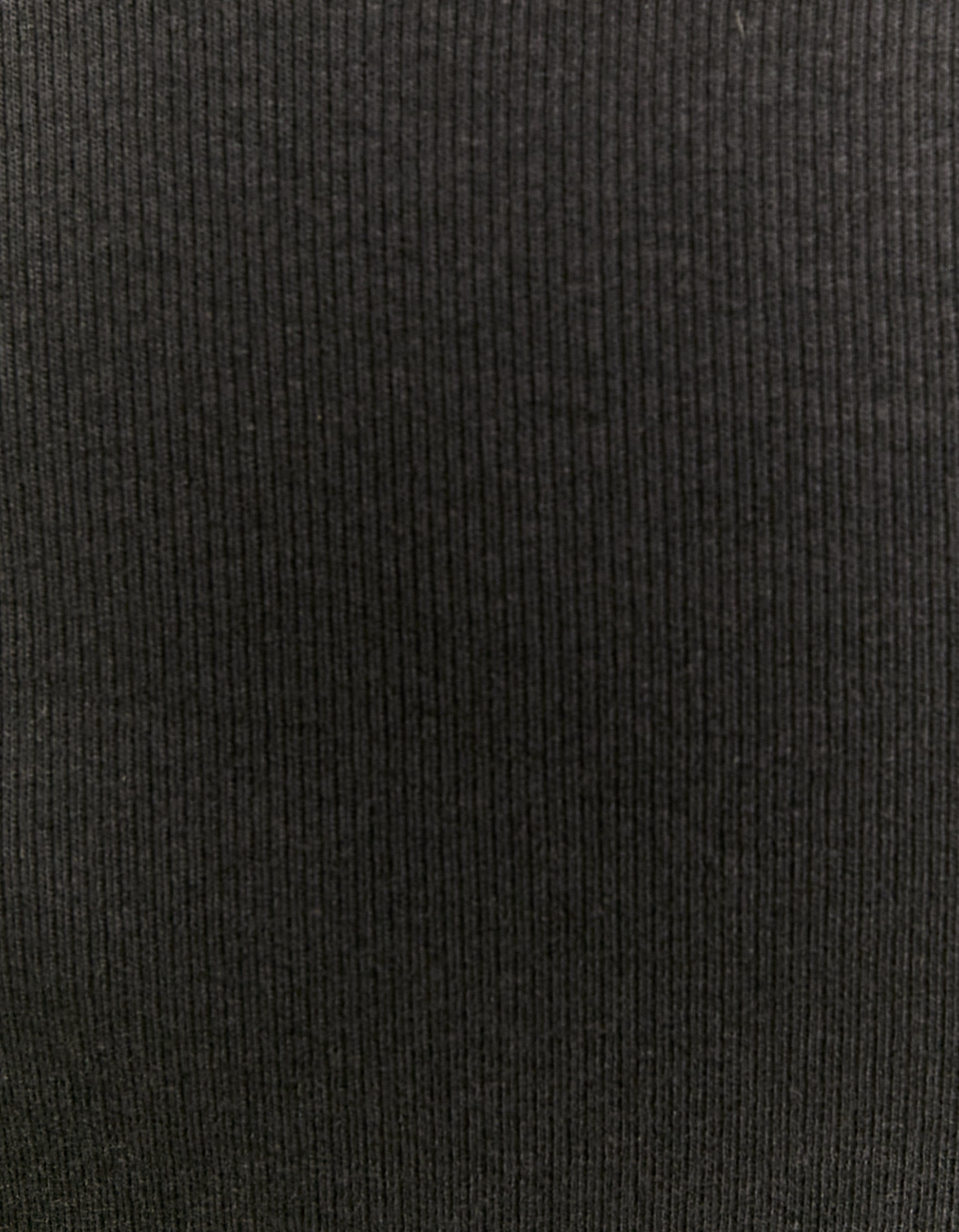 Ladies Black Basic T-Shirt With Buttons-Pattern View