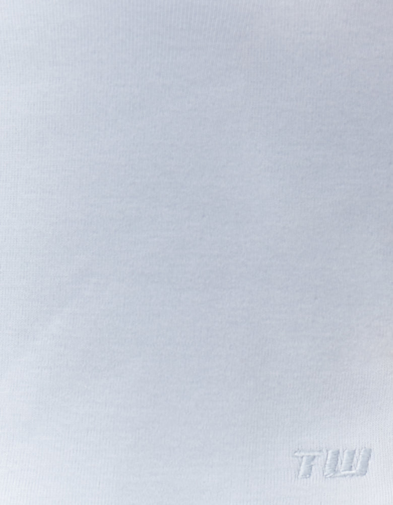 Blue T-Shirt With Square Neckline