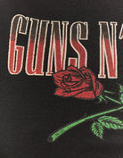 Tally Weijl Black Guns & Roses Cropped T-Shirts Black side view