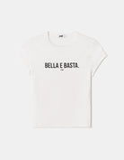 Tally Weijl White Printed Belle E Cotton T-Shirt White back view
