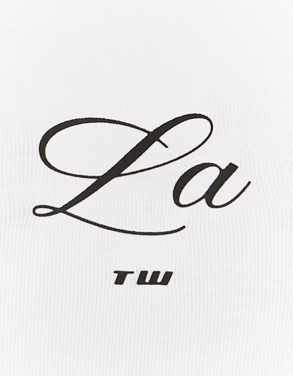 Tally Weijl White Viva La Diva Printed T-Shirt WHITE side view