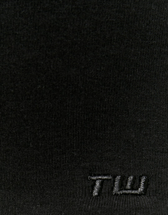 Tally Weijl Black Basic T-Shirt Black side view