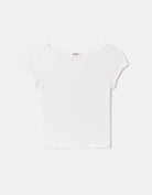 Tally Weijl White Basic T-Shirt WHITE back view