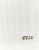 Tally Weijl Basic Plain White Top White flat front view