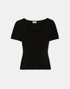 Tally Weijl Black Basic T shirt Black back view