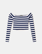 Tally Weijl STRIPED RIBBED CROPPED TOP Multi Colour back view