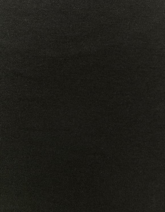 Ladies Printed Black Top-Close Up View