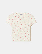 Tally Weijl Floral Basic T-Shirt White back view