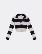 Tally Weijl Striped Navy/White T-Shirt With Long Sleeves NAVY/WHITE detail view