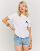 Tally Weijl White Oversized T-Shirt With Totally Unique Print WHITE model front view