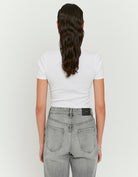 Tally Weijl White Born To Scroll Printed Tee White detail view