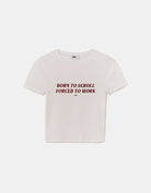 Tally Weijl White Born To Scroll Printed Tee White back view