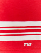 Tally Weijl Striped Red & White Polo T-Shirt Red/White side view