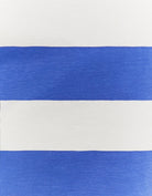 Tally Weijl Striped White & Blue Polo T-Shirt WHITE/BLUE model back view