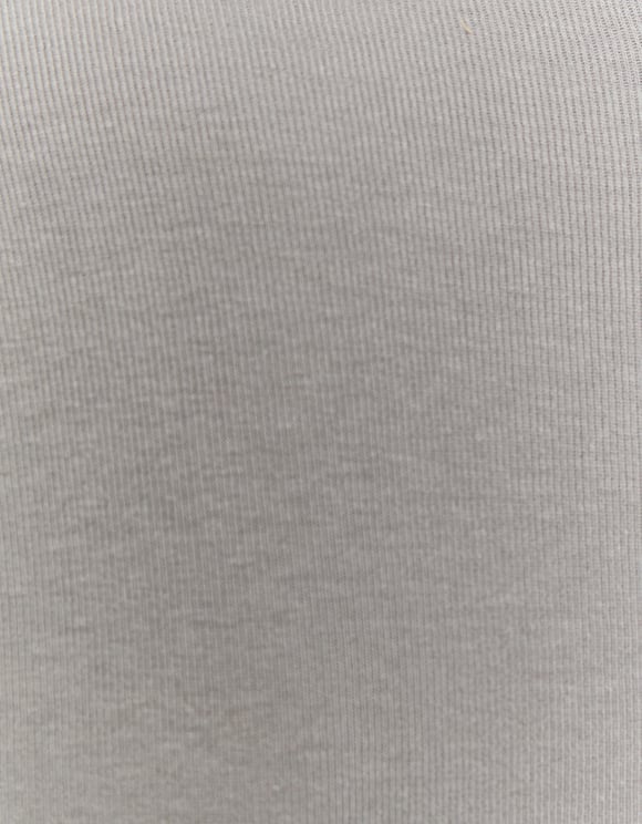Tally Weijl Grey Long Sleeve Basic V-Neck T-Shirt Grey back view