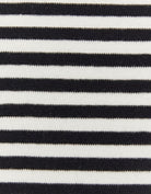 Tally Weijl Striped Black/White Cropped Basic T-Shirt Black/White side view