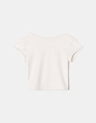 Tally Weijl White Blackless Basic Top White back view