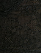 Tally Weijl Black Top With Lace Black flat front view