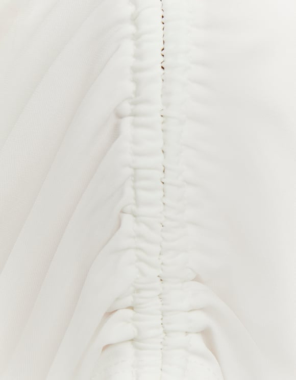 Tally Weijl White Asymmetric Top WHITE flat front view