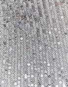 Tally Weijl Silver Sequined Cropped Top GREY side view