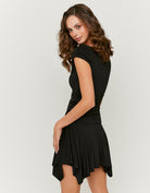 Tally Weijl Black Ruched Top BLACK back view