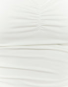 Tally Weijl White Ruched Top WHITE alternate view