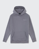 Walker & Hunt Script Slate Grey Hoodie SLATE GRAY model front view