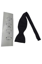 Zazzi Self Tie Black Tuxedo Bow Black back view