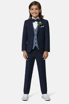 Benetti Boyswear Simon Boy Waistcoat Blue Blue detail view