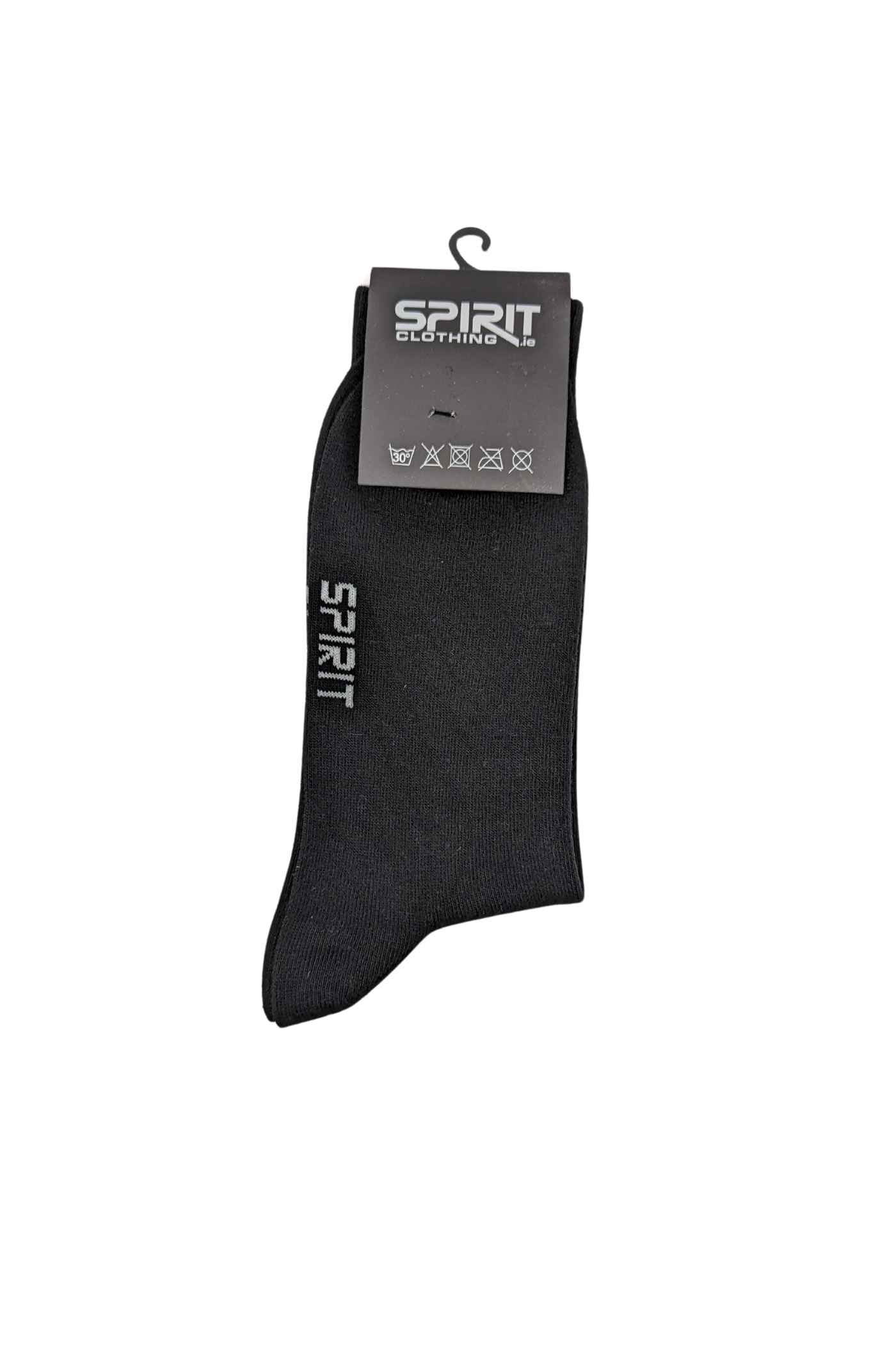 Spirit Mens Black Socks-Back