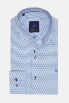 BENETTI Stephen Casual Pattern Long Sleeve Shirt RED side view