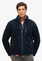 SUPERDRY Outdoor Full Zip Fleece-Eclipse Navy Eclipse Navy front view