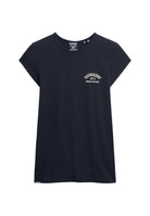 Superdry Ladies Athletic Essential Slub Tee-Eclipse Navy Eclipse Navy side view