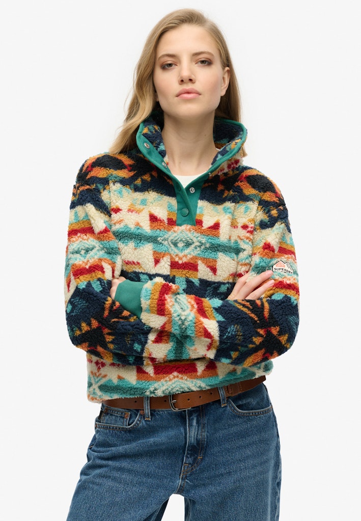 Super Soft Nava Quilt Print Henley