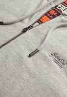 SUPERDRY Essential Logo Varsity Grey Grindle Zip Hoodie Varsity Grey Grindle side view