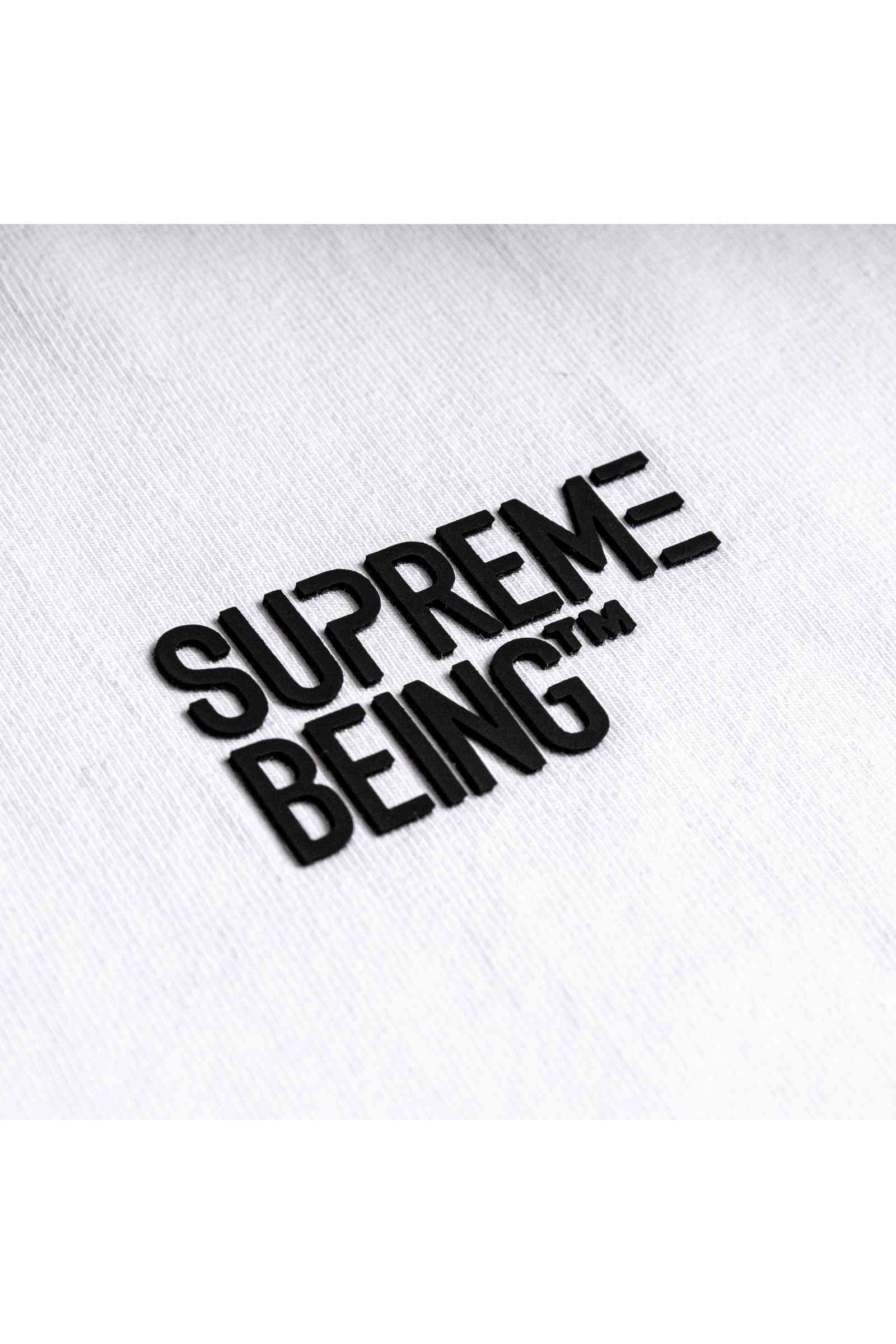 Scope White Tee-Logo close up