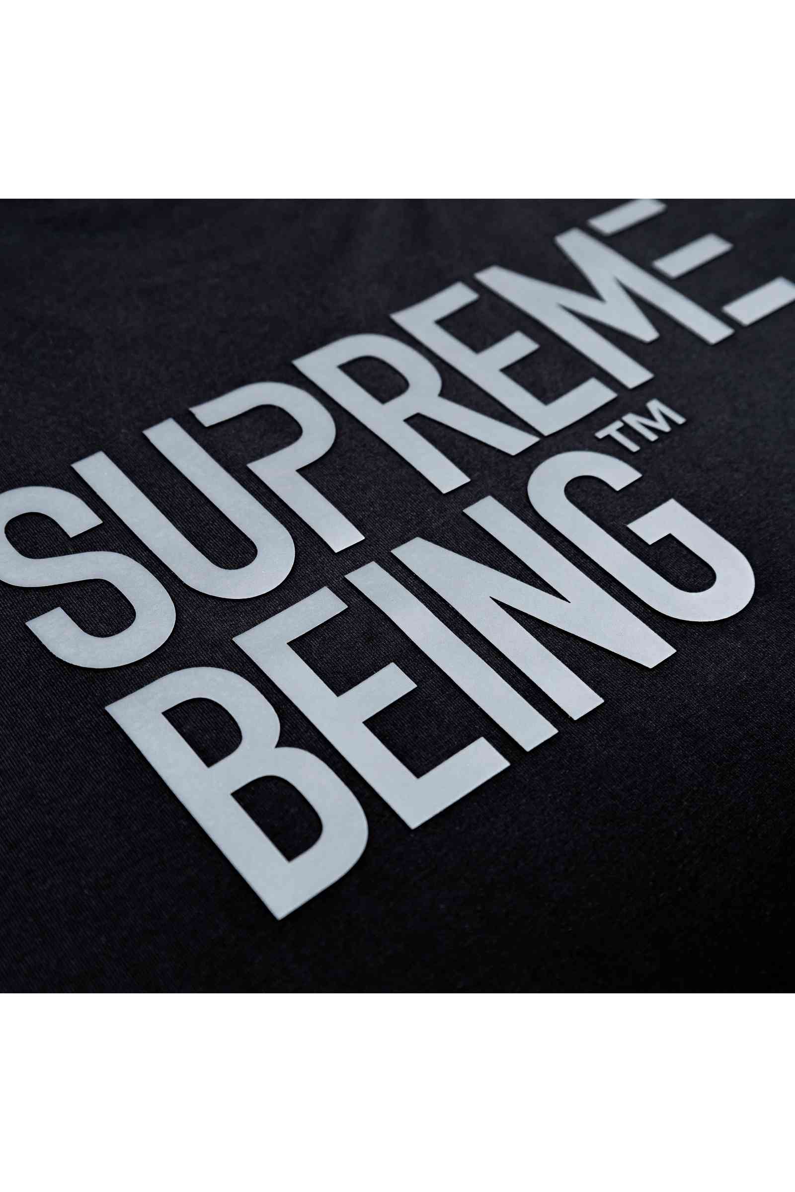 Supreme Being Atom Oversized Black T-Shirt Black detail view