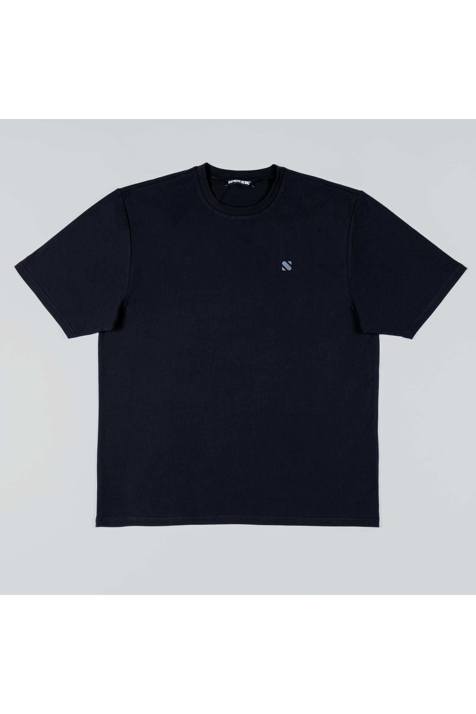Supreme Being Atom Oversized Black T-Shirt Black front view